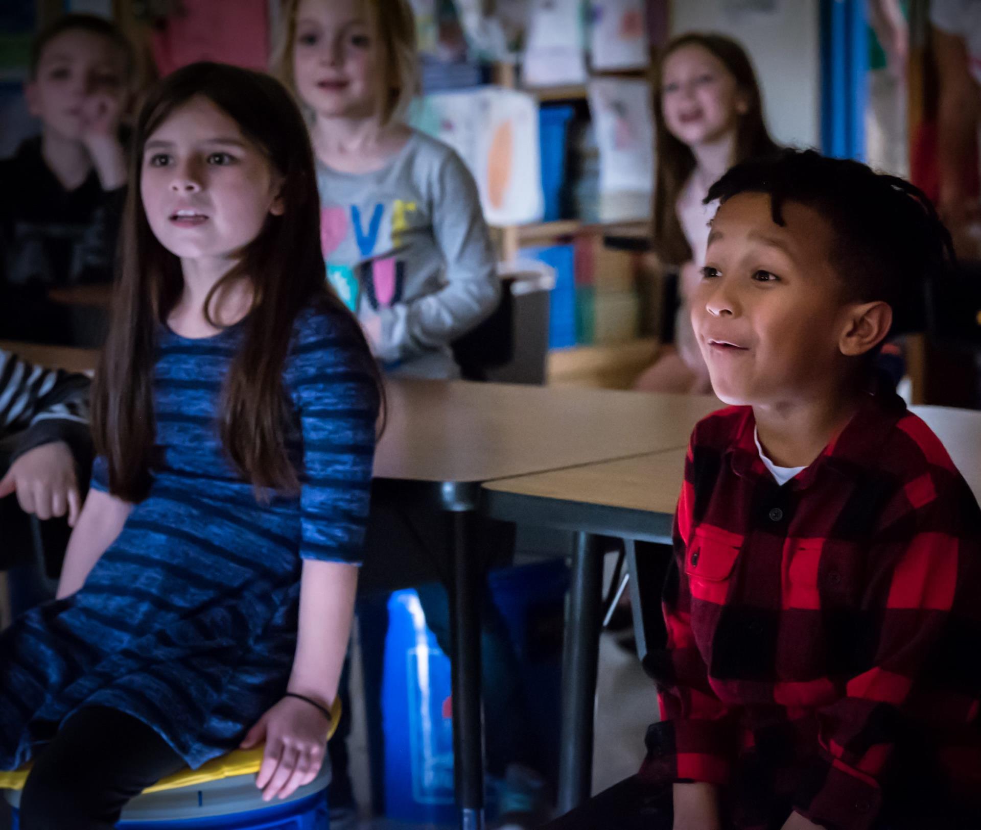 Children in classroom